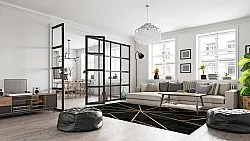 Wilton-Teppich - Bellizzi (schwarz)