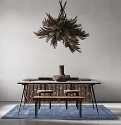 Recycled PET with viscose look (blau)