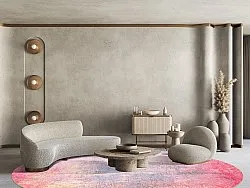 Tapis rond - Perugia (rose)