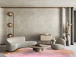 Rund Teppich - Bonn (rosa)