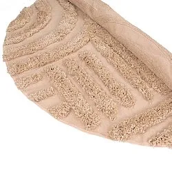 Rund Teppich - Cazorla Natural Cotton Shaggy (beige)