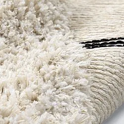 Tapis rond - Naousa Natural Cotton Shaggy (multicolore)