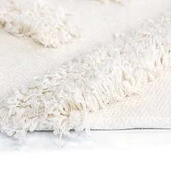 Rund Teppich - Cazorla Natural Cotton Shaggy (cremefarben)