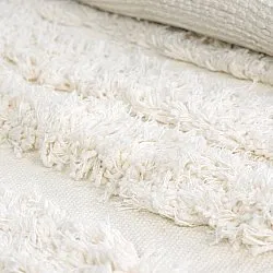 Rund Teppich - Cazorla Natural Cotton Shaggy (cremefarben)