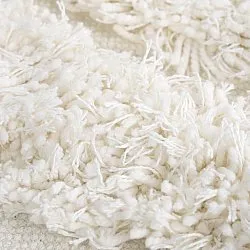 Rund Teppich - Cazorla Natural Cotton Shaggy (cremefarben)