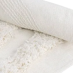 Rund Teppich - Cazorla Natural Cotton Shaggy (cremefarben)