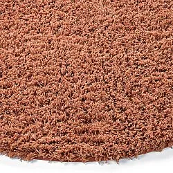 Rund Teppich - Combarro Solid Cotton Shaggy (hellorange)