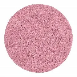 Rund Teppich - Combarro Solid Cotton Shaggy (hellrosa)