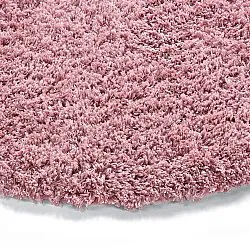 Rund Teppich - Combarro Solid Cotton Shaggy (hellrosa)