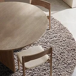 Rund Teppich - Combarro Solid Cotton Shaggy (taupe)