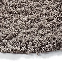 Rund Teppich - Combarro Solid Cotton Shaggy (taupe)
