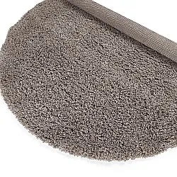 Rund Teppich - Combarro Solid Cotton Shaggy (taupe)