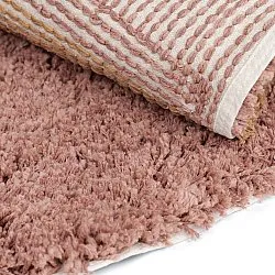 Rund Teppich - Perast Natural Cotton Shaggy (mehrfarbig)