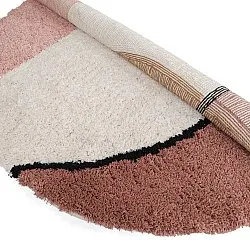 Rund Teppich - Perast Natural Cotton Shaggy (mehrfarbig)
