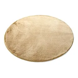 Tapis rond - Aranga Super Soft Fur (beige foncé)