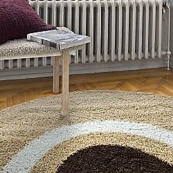 Runde Teppiche - Alsace (beige/weiß/braun)