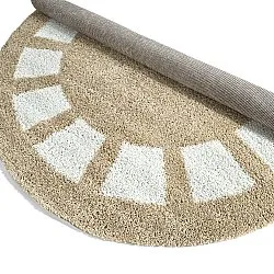 Runde Teppiche - Asilah (beige/weiß)