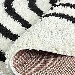 Runde Teppiche - Cluny (weiß/schwarz)