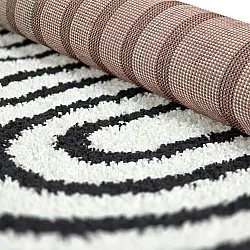 Runde Teppiche - Cluny (weiß/schwarz)