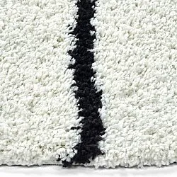 Runde Teppiche - Eze (weiß/schwarz)