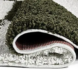 Runde Teppiche - Gordes (grün/weiß)