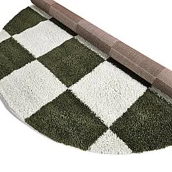 Runde Teppiche - Gordes (grün/weiß)