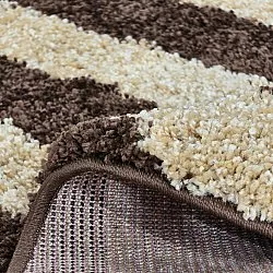 Tapis ronds - Imilchil (beige/marron)