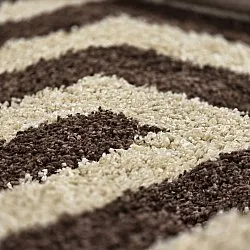 Tapis ronds - Imilchil (beige/marron)