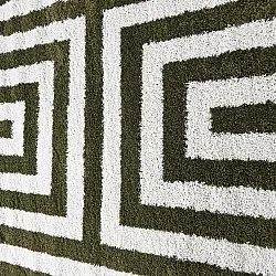 Runde Teppiche - Imilchil (weiß/grün)