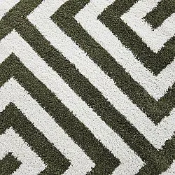 Runde Teppiche - Imilchil (weiß/grün)