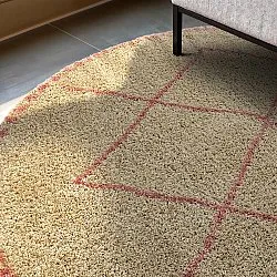Runde Teppiche - Tiznit (beige/rosa)