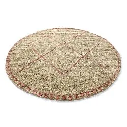 Runde Teppiche - Tiznit (beige/rosa)