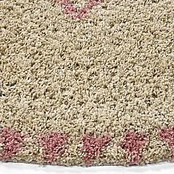 Runde Teppiche - Tiznit (beige/rosa)