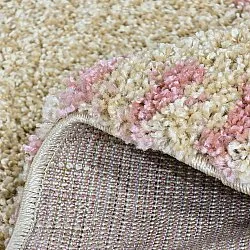 Runde Teppiche - Tiznit (beige/rosa)