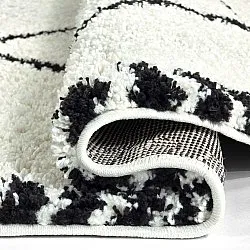 Runde Teppiche - Tiznit (weiß/schwarz)