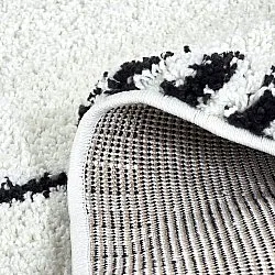 Runde Teppiche - Tiznit (weiß/schwarz)