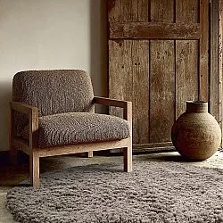 Rund Teppich - Aliste Wool Shaggy (braun)