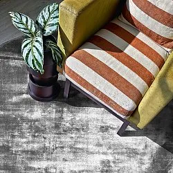 Rund Teppich - Jodhpur Special Luxury Edition Viskose (grau)