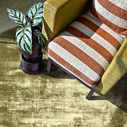 Rund Teppich - Jodhpur Special Luxury Edition (olivgrün)