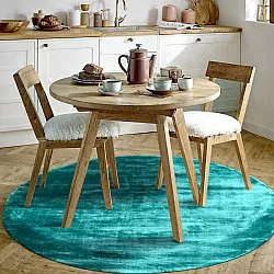 Rund Teppich - Jodhpur Special Luxury Edition (türkis)