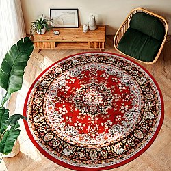 Tapis rond - Peking (rouge)