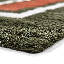 Hochflorteppiche - Alsace (grün/weiß/orange)