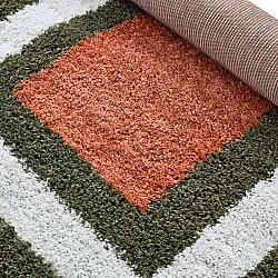 Hochflorteppiche - Alsace (grün/weiß/orange)