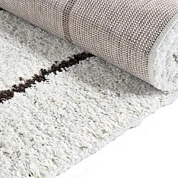 Hochflorteppiche - Eze (weiß/braun)