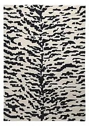Hochflorteppiche - Zebra Tufted Wool Premium (weiß/schwarz)