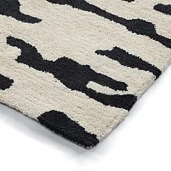 Hochflorteppiche - Zebra Tufted Wool Premium (weiß/schwarz)