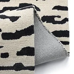 Hochflorteppiche - Zebra Tufted Wool Premium (weiß/schwarz)