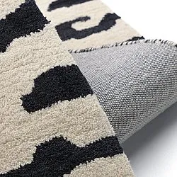Hochflorteppiche - Zebra Tufted Wool Premium (weiß/schwarz)