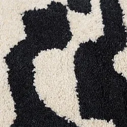 Hochflorteppiche - Zebra Tufted Wool Premium (weiß/schwarz)