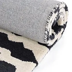 Hochflorteppiche - Zebra Tufted Wool Premium (weiß/schwarz)